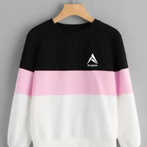 White, Black T-Shirt
